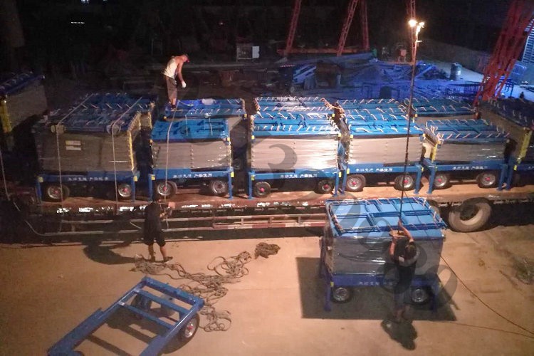 14台10米升降平台发往广州某工地